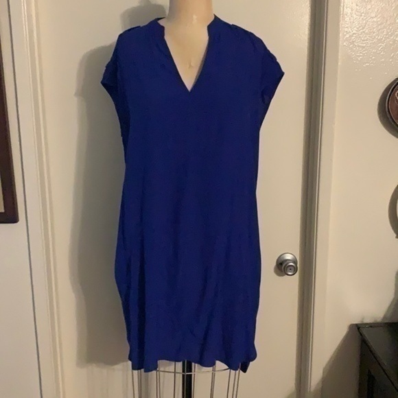 EUC Madewell cobalt blue dress - Picture 4 of 9